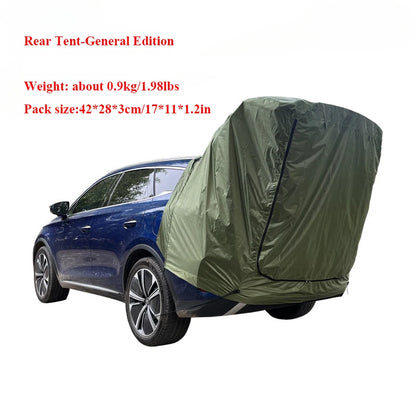 Outdoor SUV/MPV & Cat Tail Tent (Roof Extension Sunshade, Rainproof & Anti-Mosquito. NO POLES)