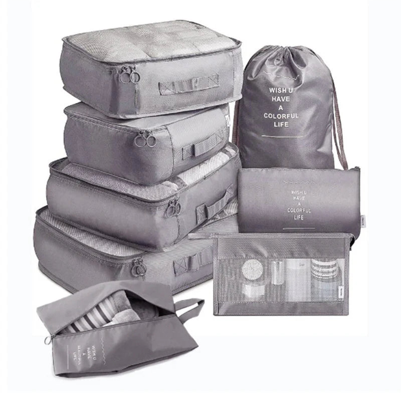 Travel Organizer Packing Cubes Set (6 or 8 Pieces)