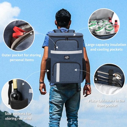 Outdoor Insulated Thermal Cooler Backpack