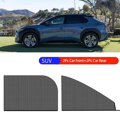 Elastic Mesh Car Window Shades – UV & Mosquito Protection for Front & Rear Side Windows