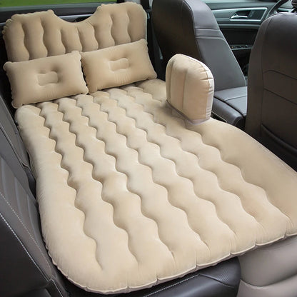 Multifunctional PVC Flocked Mattress Inflatable Car Bed