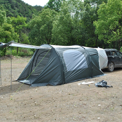 Upgraded SUV Rear Tent (5-8 Persons) with Awning & Support Poles