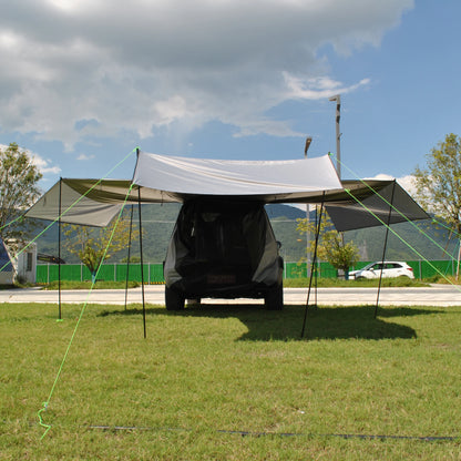 Car Rear Canopy Tent with Three-Sided Awning