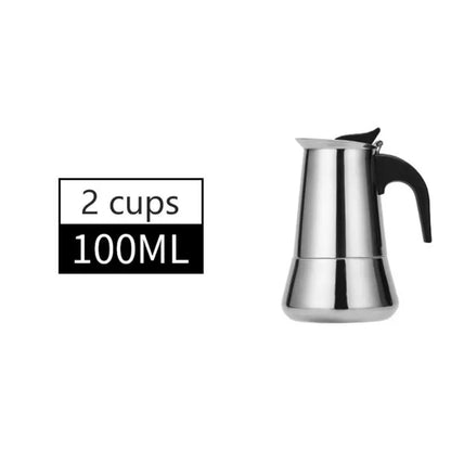Stainless Steel Stove Top Coffee Pot / Maker