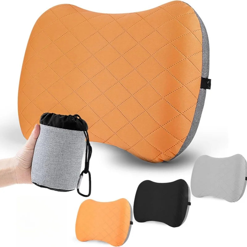 Ultra-Light Inflatable Travel Pillow with Removable Cover
