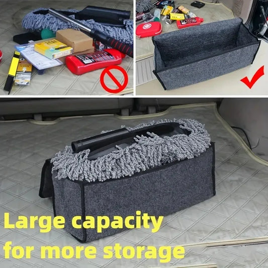 Soft Felt Anti-Slip Car Trunk Organizer & Storage Box