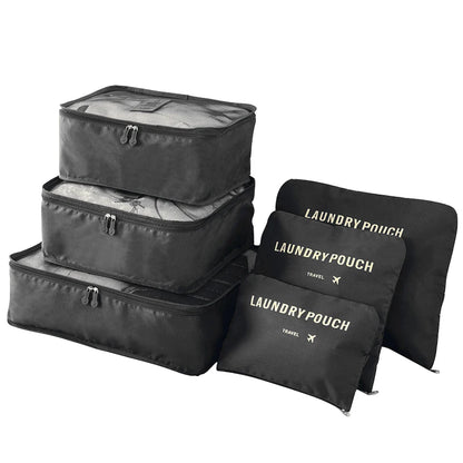 Travel Organizer Packing Cubes Set (6 or 8 Pieces)