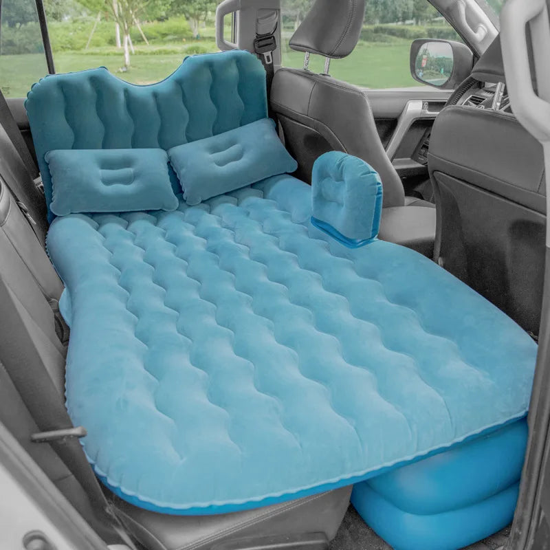 Multifunctional PVC Flocked Mattress Inflatable Car Bed