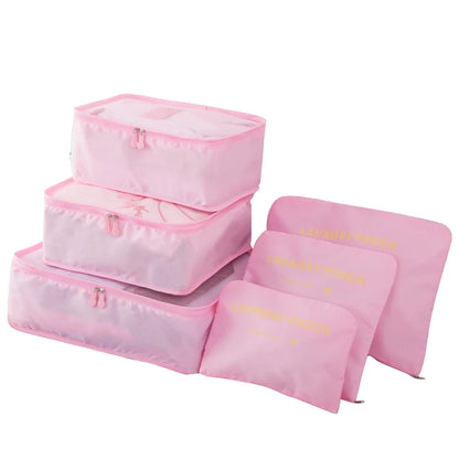 Travel Organizer Packing Cubes Set (6 or 8 Pieces)