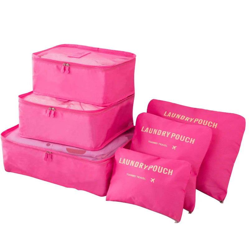 Travel Organizer Packing Cubes Set (6 or 8 Pieces)