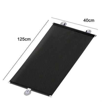 Rear & Front Side Window Car Sunshade Curtains with Suction Cups