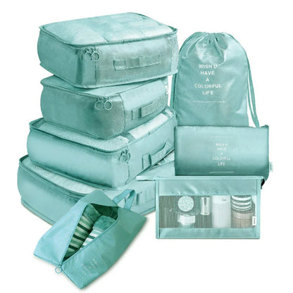 Travel Organizer Packing Cubes Set (6 or 8 Pieces)