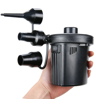 Multi-Purpose Electric Inflatable Pump – 12V/220V for Car, Camping, Mattress, & Boat (70W)