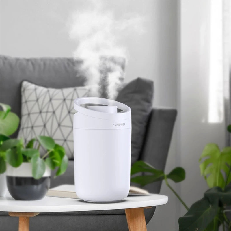 2L Light Humidifier Home Desktop Air Water Replenishment And Humidification Cat Ear Shaped Portable Ultrasonic Air Humidifier