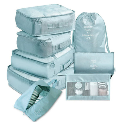 Travel Organizer Packing Cubes Set (6 or 8 Pieces)