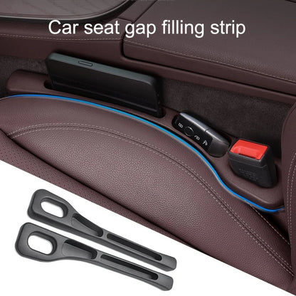 Car Seat Gap Storage Organizer – 2PC Waterproof PU Gap Fillers with Grooves